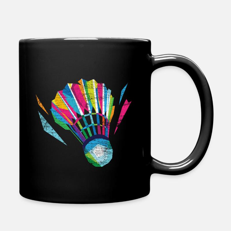 Badminton badminton - Full Colour Mug - black