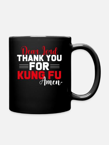 Kung Fu - Tasse einfarbig - Schwarz