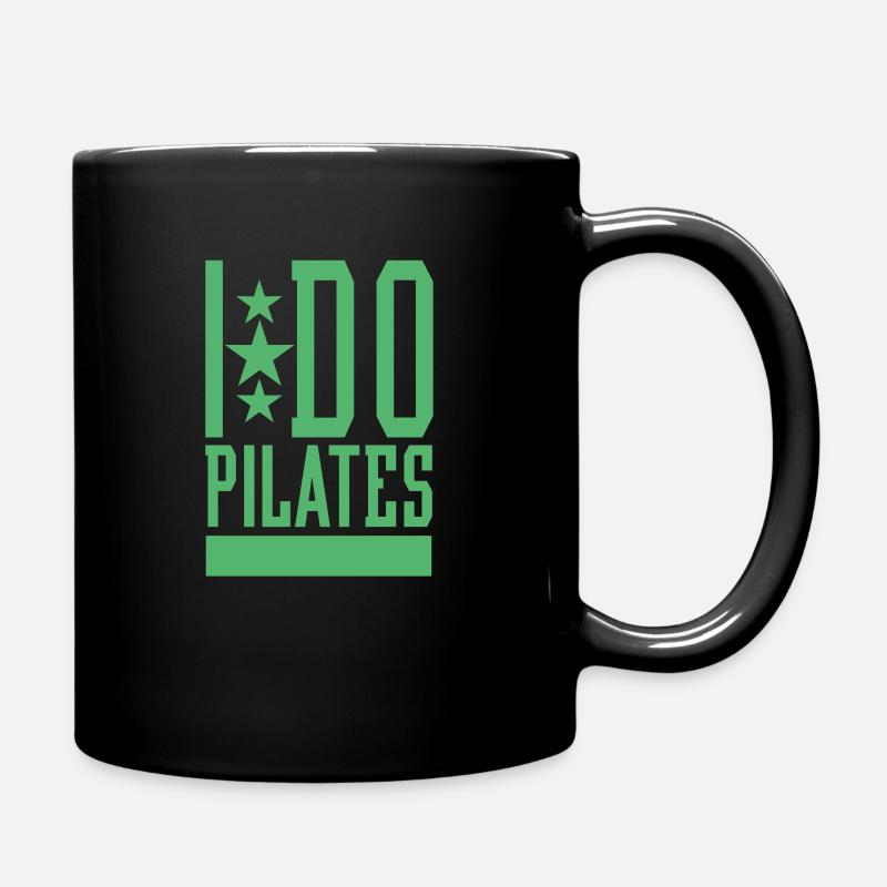 Pilates Pilates Pilates Pilates - Full Colour Mug - black