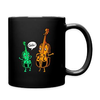 Cello - Tasse einfarbig - Schwarz - Rechts