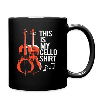 Cello - Tasse einfarbig - Schwarz - Rechts