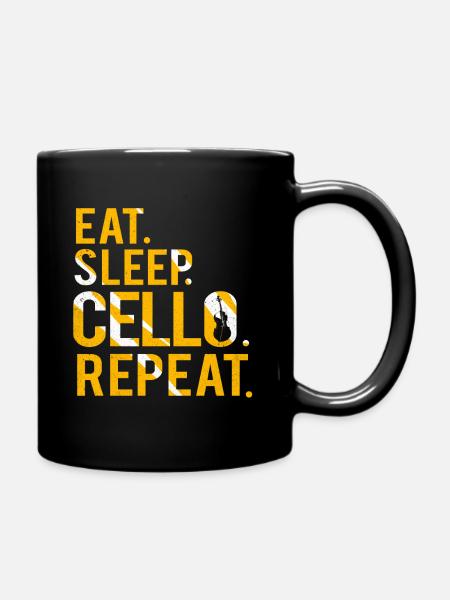 Cello - Tasse einfarbig - Schwarz