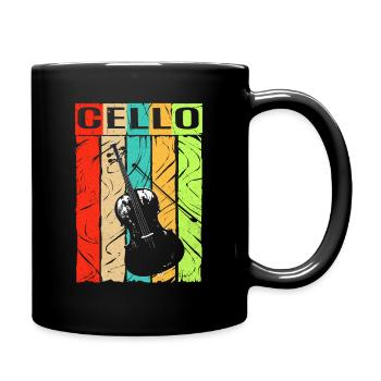 Cello - Tasse einfarbig - Schwarz - Rechts
