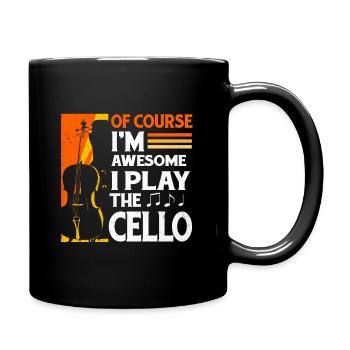 Cello - Tasse einfarbig - Schwarz - Rechts