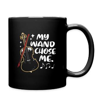 Cello Kontrabass Klassisch Musik Lehrer Sinfonie - Tasse einfarbig - Schwarz - Rechts