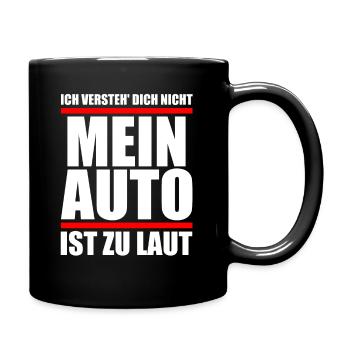 Auto Spruch lustiges T-Shirt Sprüche Shirt Fun - Tasse einfarbig - Schwarz - Rechts