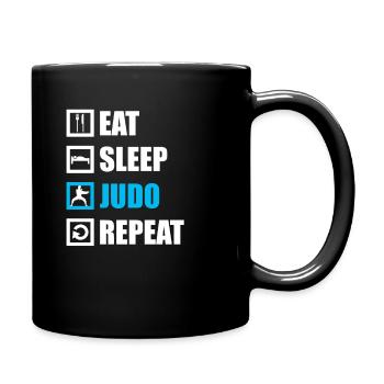 Judo - Tasse einfarbig - Schwarz - Rechts