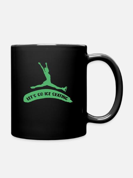 Eislauf - Tasse einfarbig - Schwarz