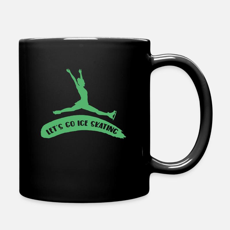 Eislauf - Tasse einfarbig - Schwarz