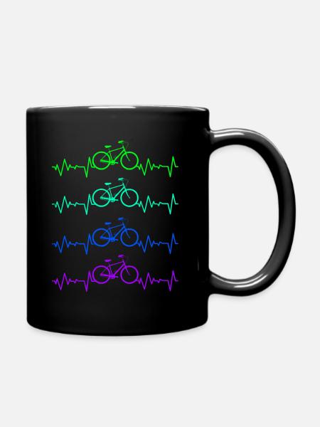 Fahrrad - Tasse einfarbig - Schwarz