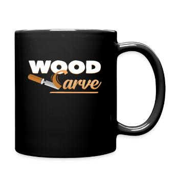 Wood - Full Colour Mug - black - Right