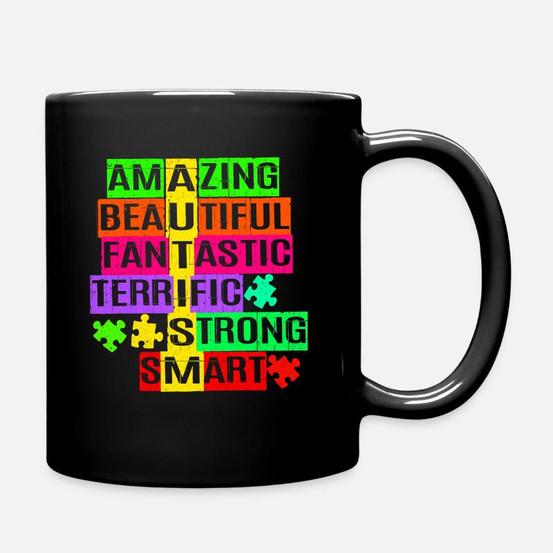 Autismus - Tasse einfarbig - Schwarz