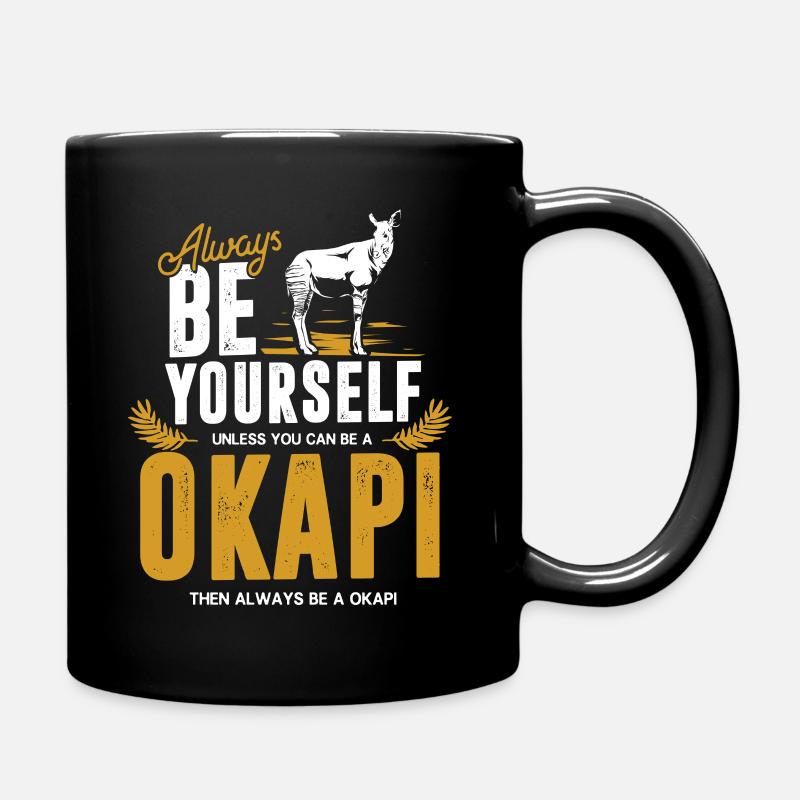 Okapi - Tasse einfarbig - Schwarz