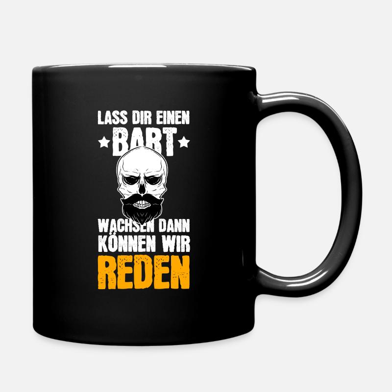 Bart Bartträger Spruch Geschenk Geschenkidee - Tasse einfarbig - Schwarz