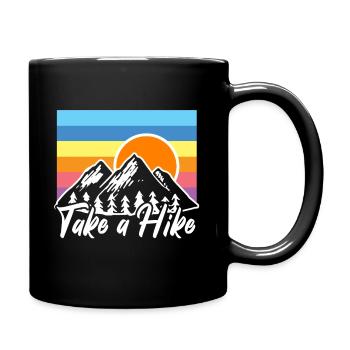 Hiking Hike - Full Colour Mug - black - Right