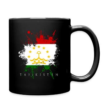 Tajikistan Tajikistan Dushanbe flag flag - Full Colour Mug - black - Right
