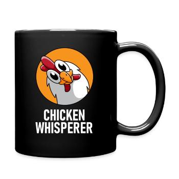 Poulet fermier poules cadeau chuchoteur poulet coq - Mug uni - noir - Droite