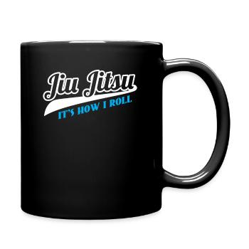 Jiu Jitsu It's How I Roll T-Shirt, BJJ Grappling - Mug uni - noir - Droite