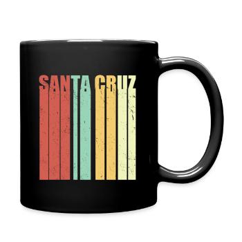 Santa Cruz vintage - Full Colour Mug - black - Right