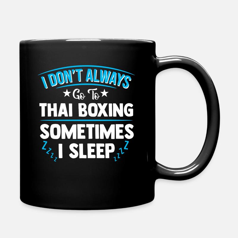 Thai boxing - Full Colour Mug - black