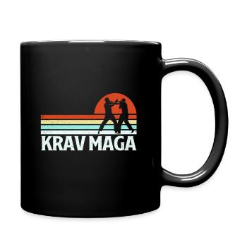Krav Maga - Tasse einfarbig - Schwarz - Rechts