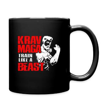 Krav Maga - Tasse einfarbig - Schwarz - Rechts