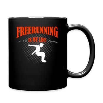 Freerunning - Mug uni - noir - Droite