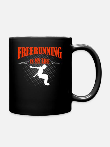 Freerunning - Tasse einfarbig - Schwarz