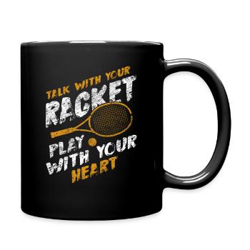 Tennis - Mug uni - noir - Droite