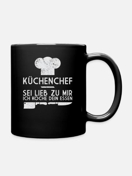 Koch Restaurant Kochen - Tasse einfarbig - Schwarz