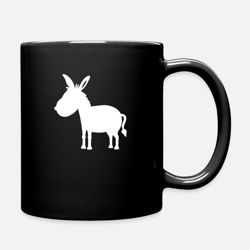 Esel - Tasse einfarbig - Schwarz