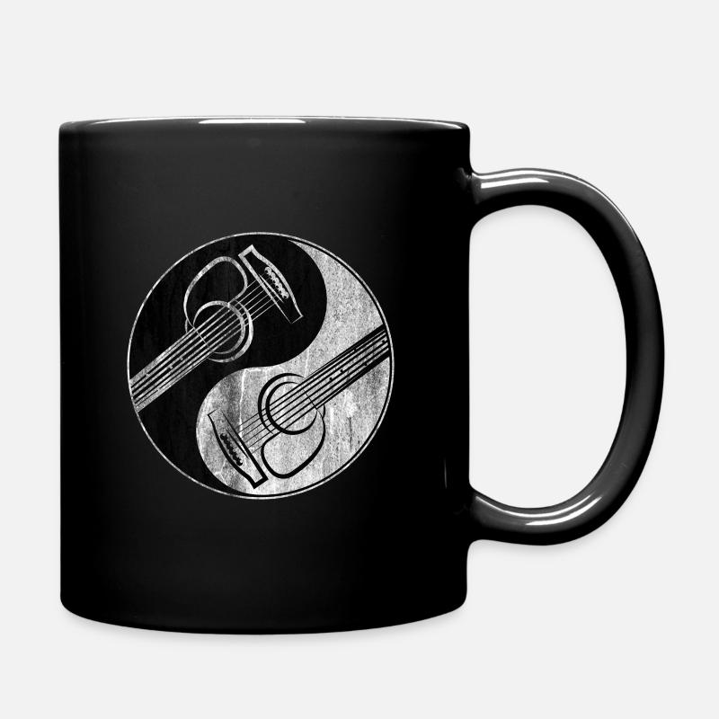 Gitarre Frieden - Tasse einfarbig - Schwarz