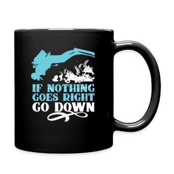 Snorkeler plongeur disant idée cadeau fière image - Mug uni - noir - Droite