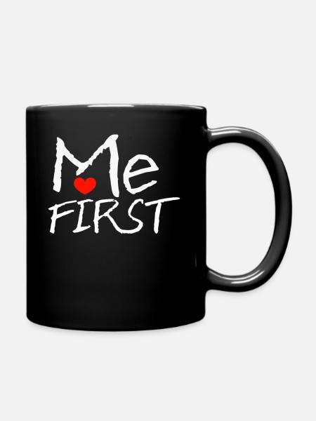 Selbstliebe - Tasse einfarbig - Schwarz