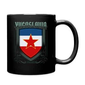 Jugoslawien - Tasse einfarbig - Schwarz - Rechts