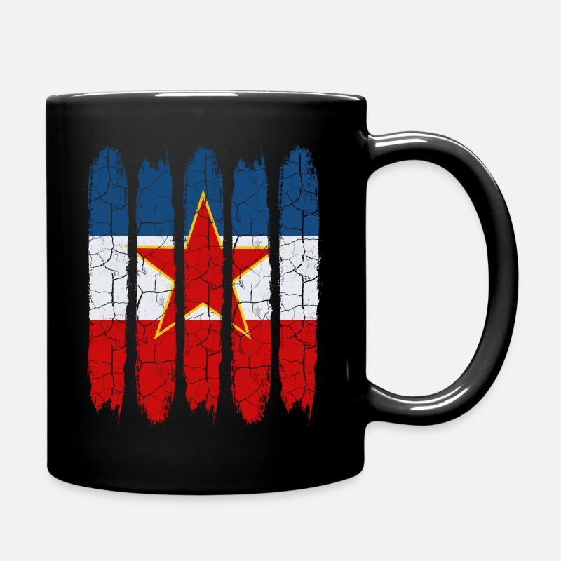Jugoslawien - Tasse einfarbig - Schwarz