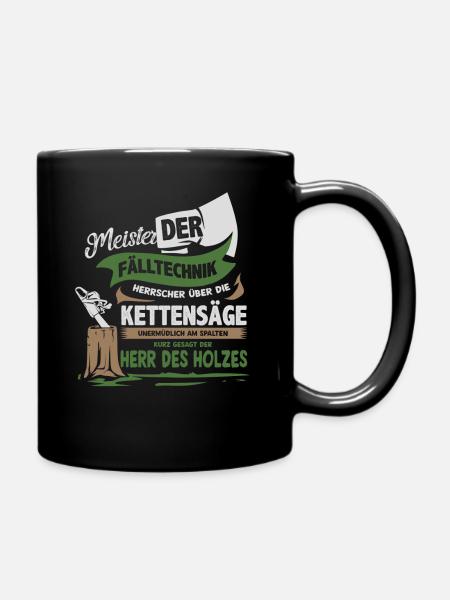 Bûcheron à la tronçonneuse - Mug uni - noir