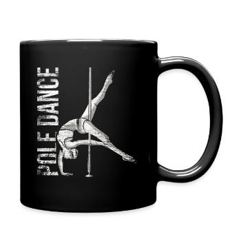 Pole Dancer Geschenk - Tasse einfarbig - Schwarz - Rechts