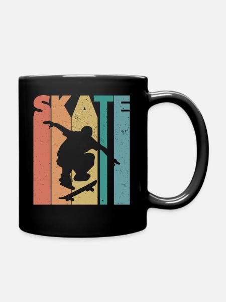 Skater multicolored - Full Colour Mug - black