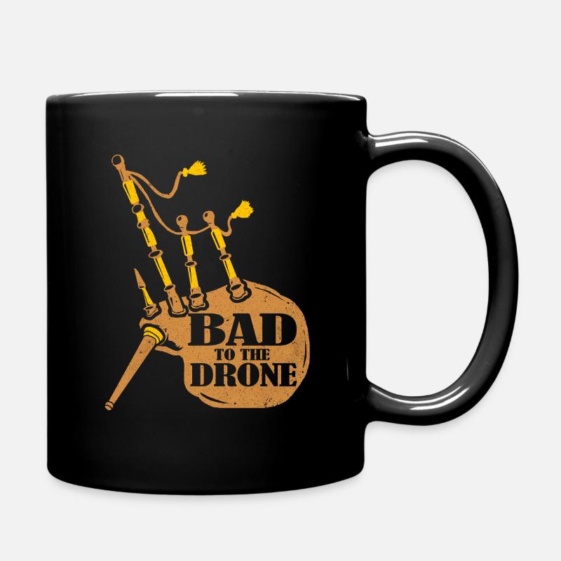 Bagpipes - Full Colour Mug - black