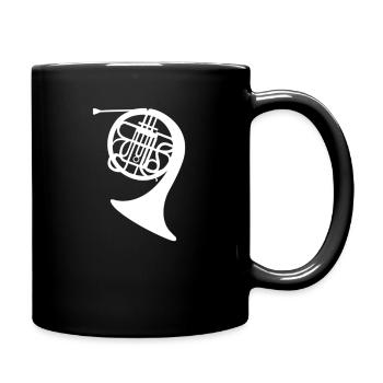 Musique de cor français Musicien de cor Français - Mug uni - noir - Droite