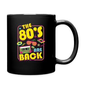 80s retro party - Full Colour Mug - black - Right