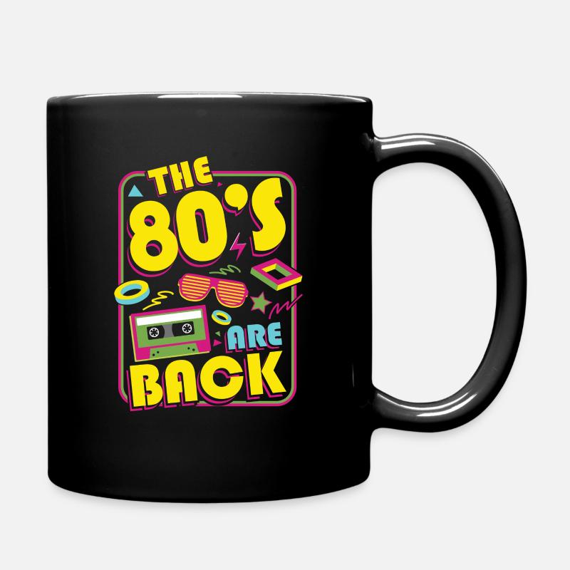 80s retro party - Tasse einfarbig - Schwarz