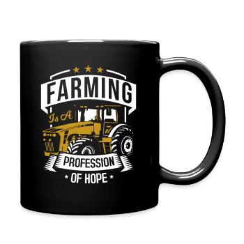 Tracteurs agriculteurs cadeau · Profession - Mug uni - noir - Droite