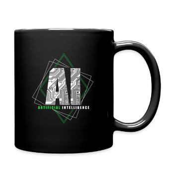 Intelligence artificielle cadeau KI AI technologie - Mug uni - noir - Droite