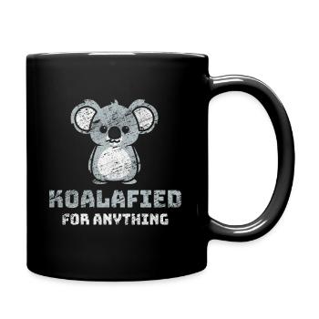 Koala Australien - Tasse einfarbig - Schwarz - Rechts