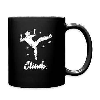 Bouldern - Tasse einfarbig - Schwarz - Rechts