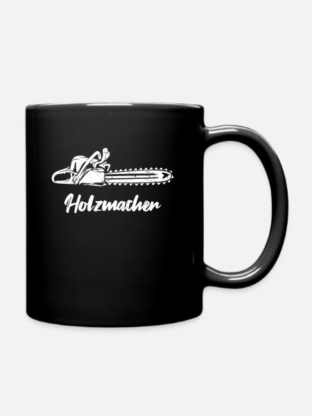 Holzfäller - Tasse einfarbig - Schwarz