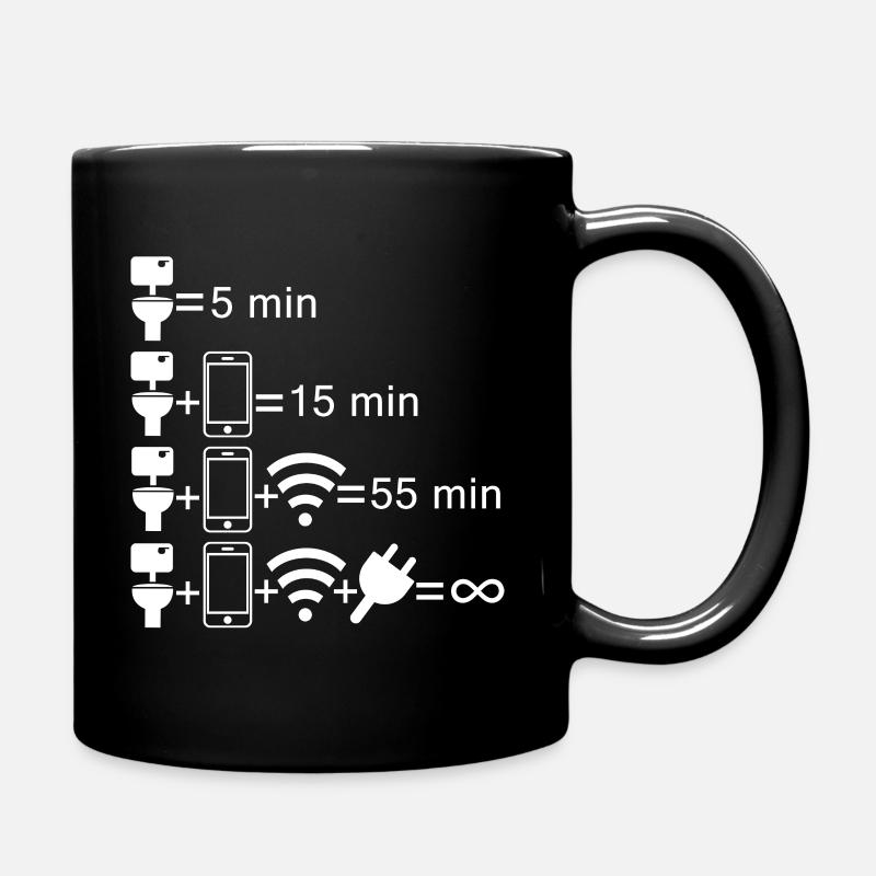 toilette - Mug uni - noir