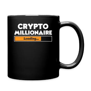 Krypto Millionär - Tasse einfarbig - Schwarz - Rechts